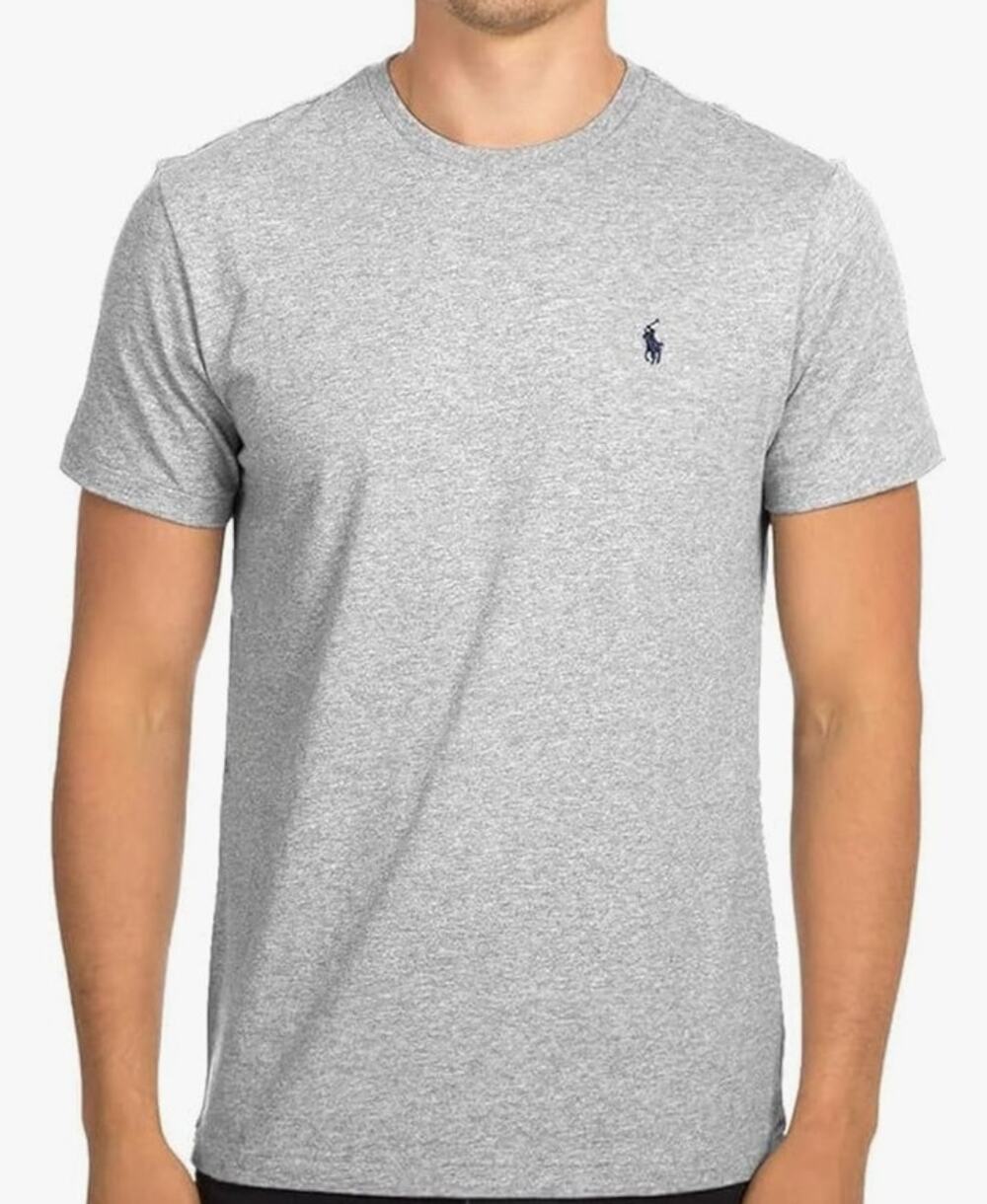 Polo Ralph Lauren Custom Fit Tee Gray XL Pony Logo